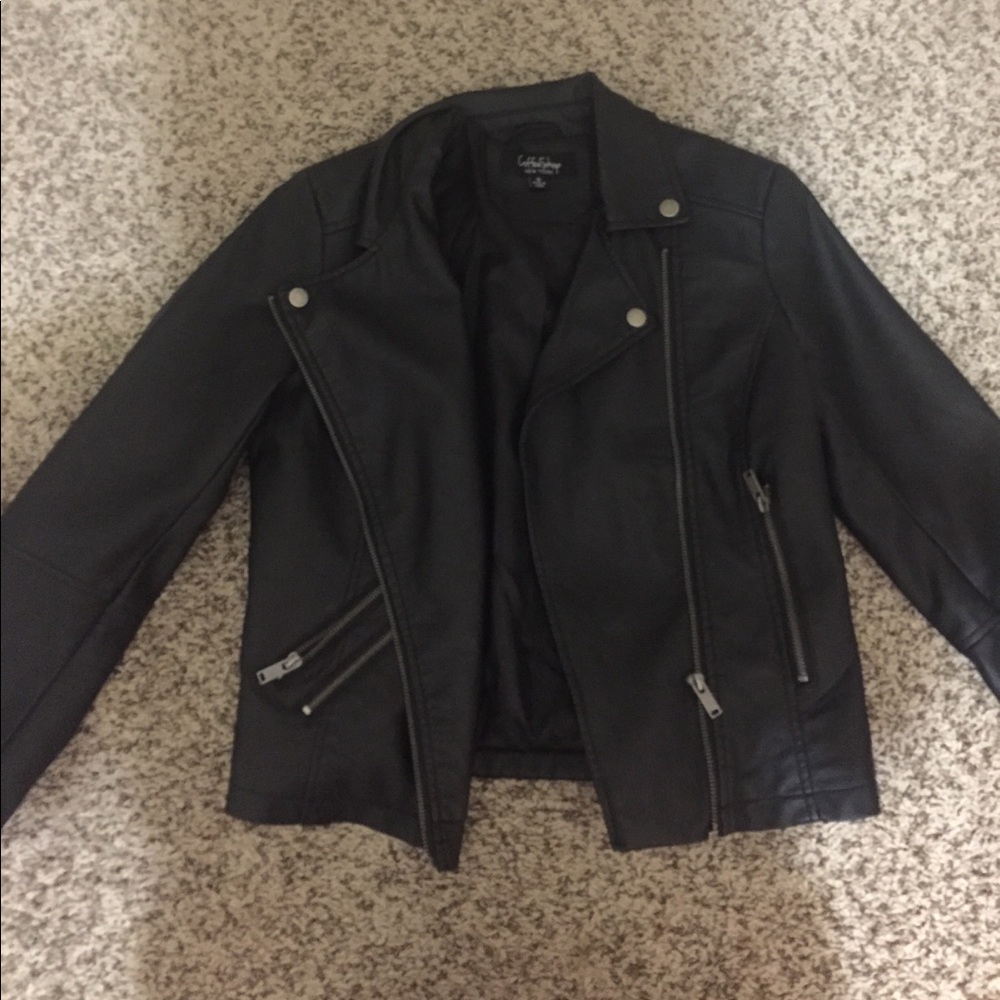 Coffee Shop New York faux leather jacket